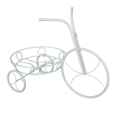 Подставка д/цветов Велосипед (бел серебро)