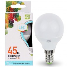 Лампа светодиодная ASD LED-P45 5Вт Е27 220В 4000K 400Lm