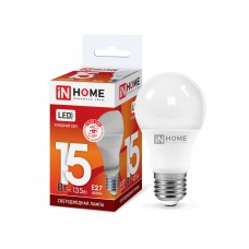 Лампа светодиодная IN HOME LED-A60-VC 15Вт 230В Е27 6500К 1350Лм