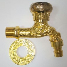 Кран водоразборный "дачный" золото арт.DY-81416 В