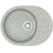 М132 Мойка Тейлор Z10Q10 (светл.сер) глянец 575*440*215 с сифоном Gota Rocio