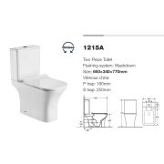 Унитаз-компакт 1215А безободковый сидение полипропилен тонкое, микролифт